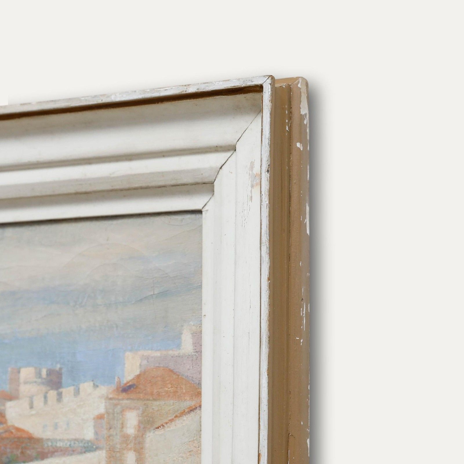 Arthur Croft Mitchell (1872 1956) Framed Oil, Ragusa From The Rocks, Italy photo vinterior