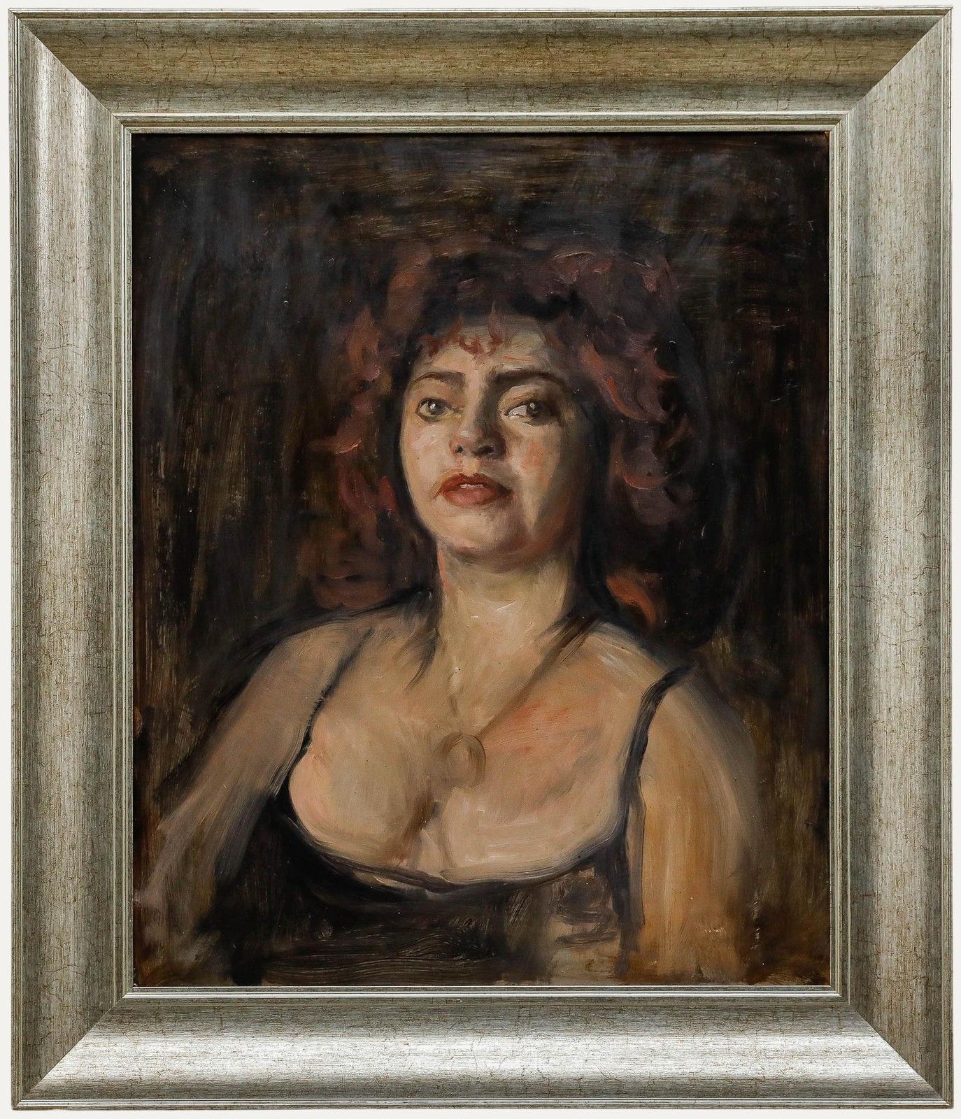 George Weissbort (1928 2013) Framed Oil, Lady In The Black Camisole
