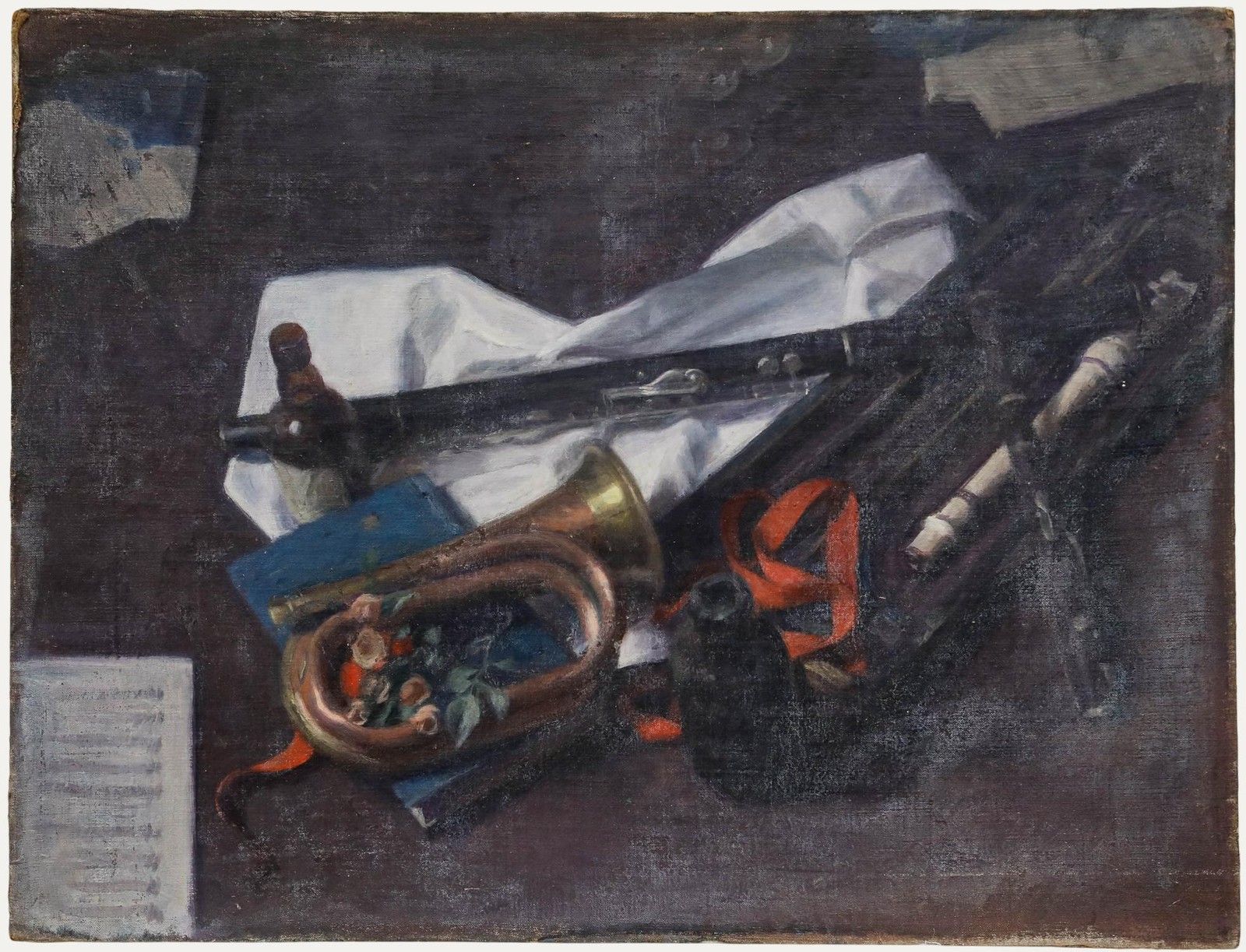 George Weissbort (1928 2013) 20th Century Oil, The Musician's Table