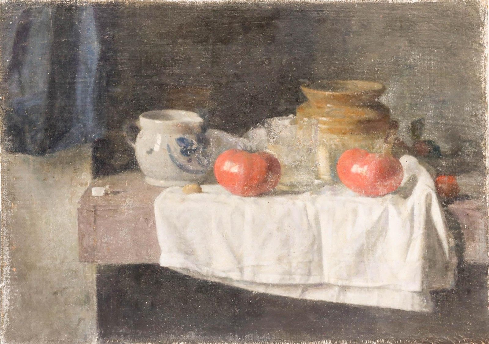 George Weissbort (1928 2013) 20th Century Oil, Tomatoes And Porcelain photo furniture