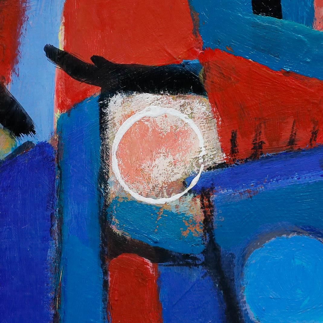 Ray Barry (1931 2022) Contemporary Acrylic, Masque photo Art