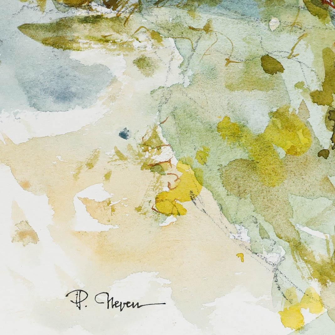 Pierre Neveu (B.1929) Contemporary Watercolour, Paimboeuf photo 195.0