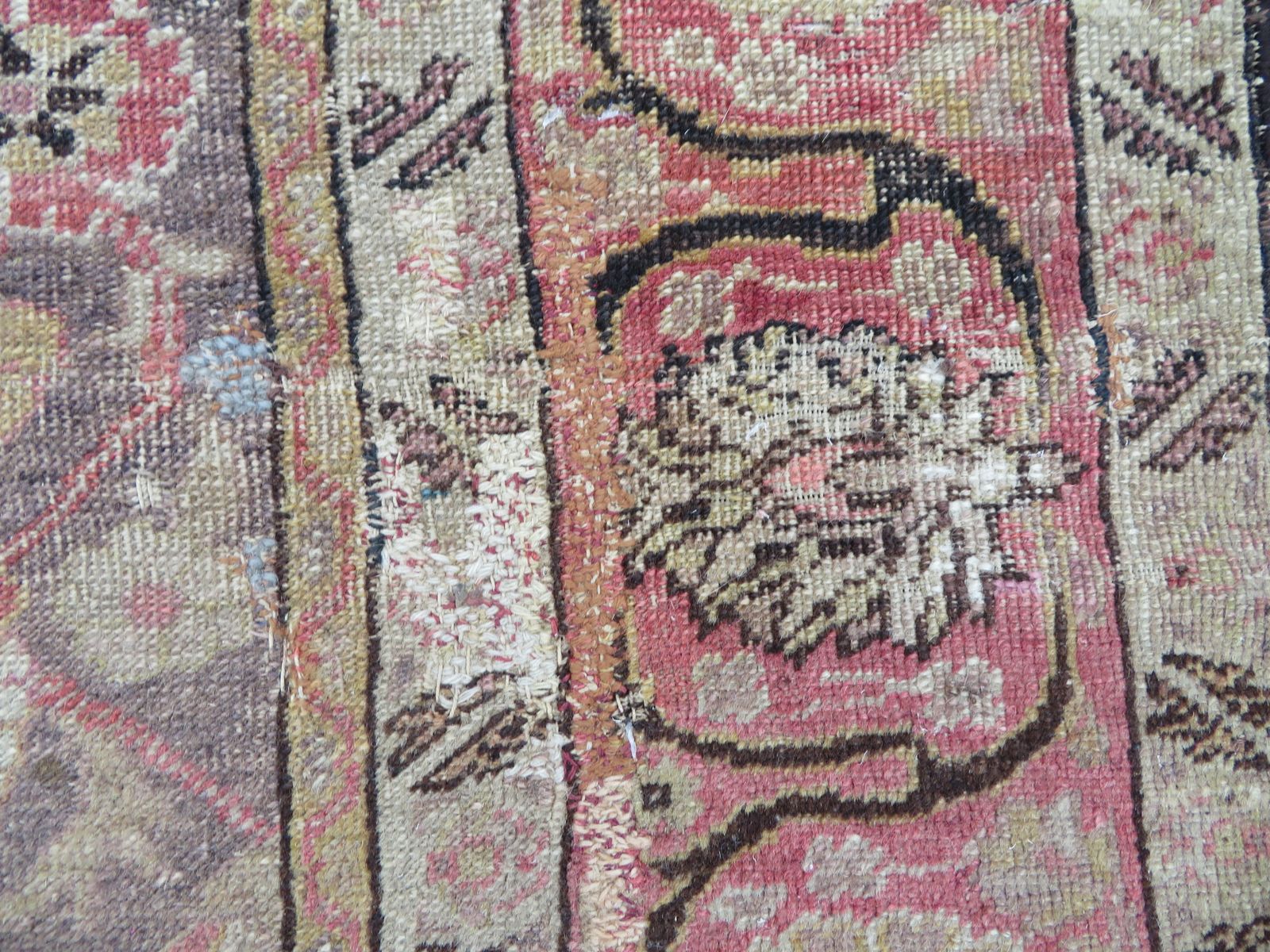 photo buy 19th Century Turkish Istanbul Bandirma Rug. 184cm X 140cm.