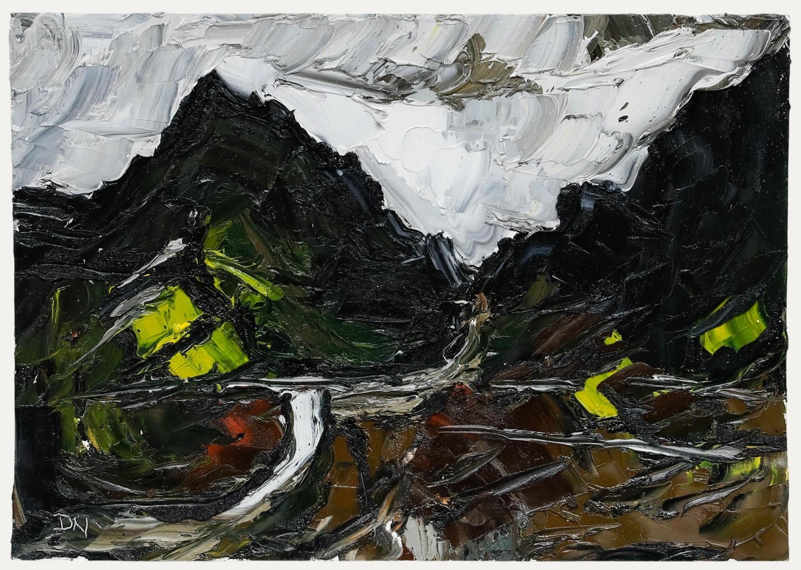 Daniel Nichols Contemporary Oil, Black Mountain Range
