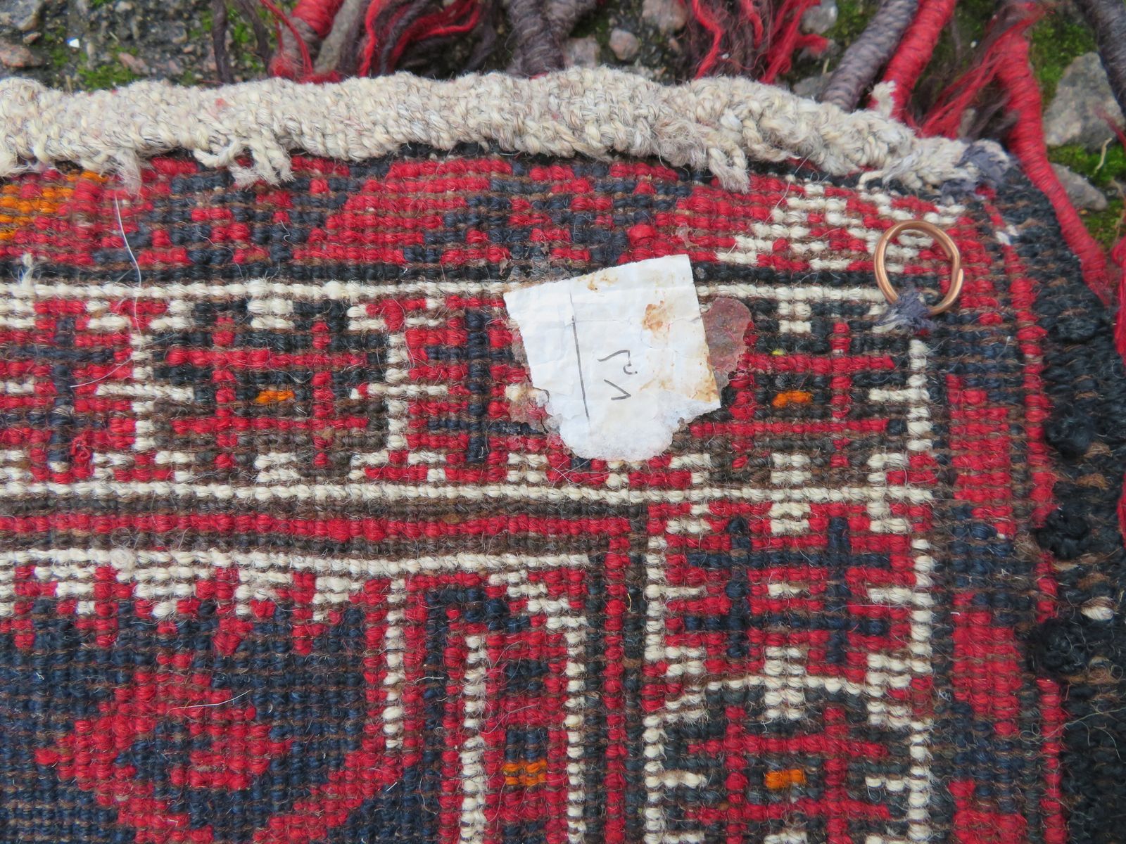 photo vintage Yomut Turkmen Kapunuk Portiere Door Tent Hanging Decoration.