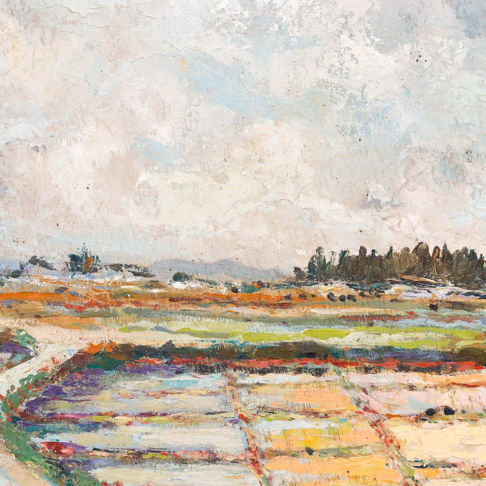 Rene Sartre (1895 1983) 1962 Oil, La Turballe, France photo Art