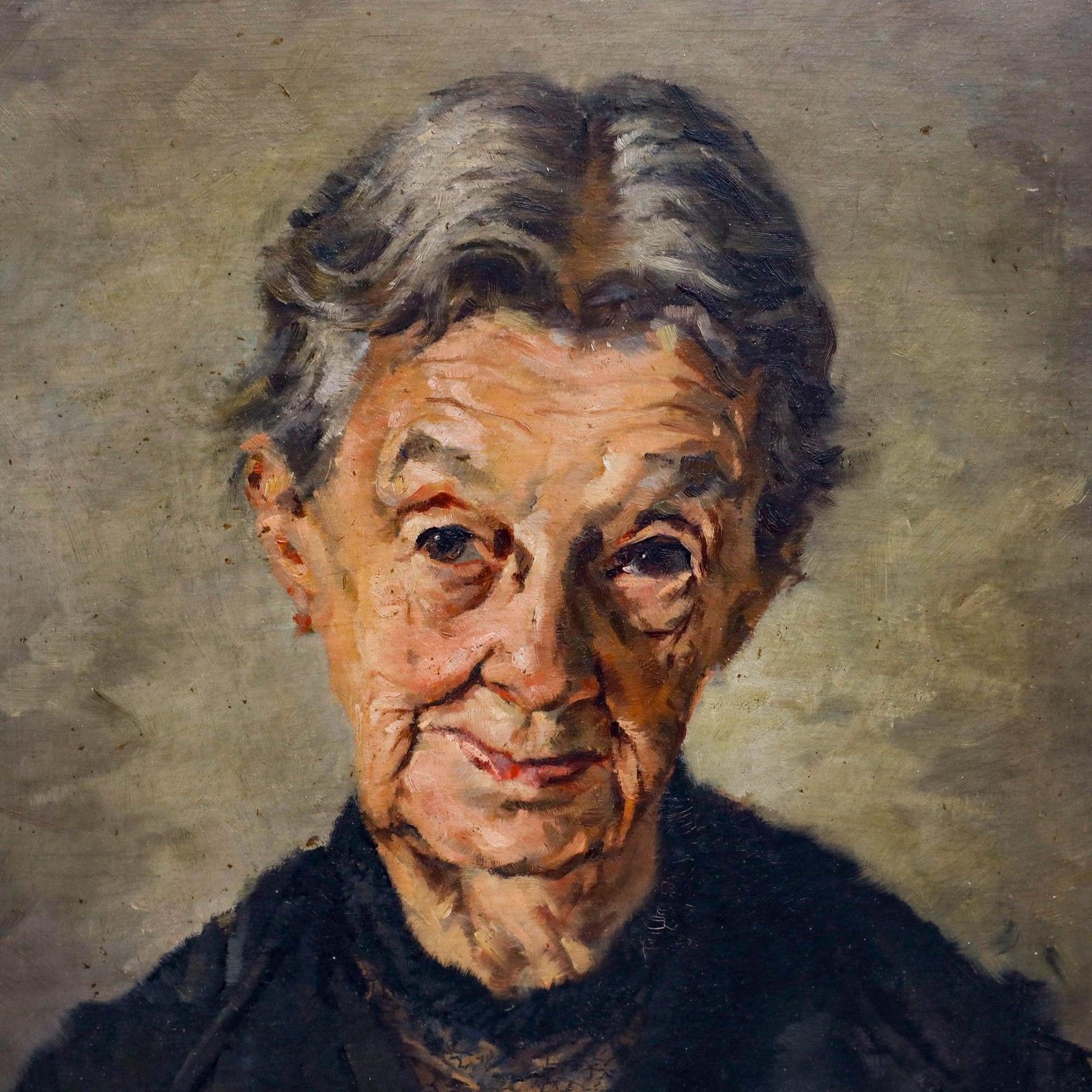 Robert Kuven (1901 1983)  1946 Oil, Portrait Of Luise Stolz photo Art