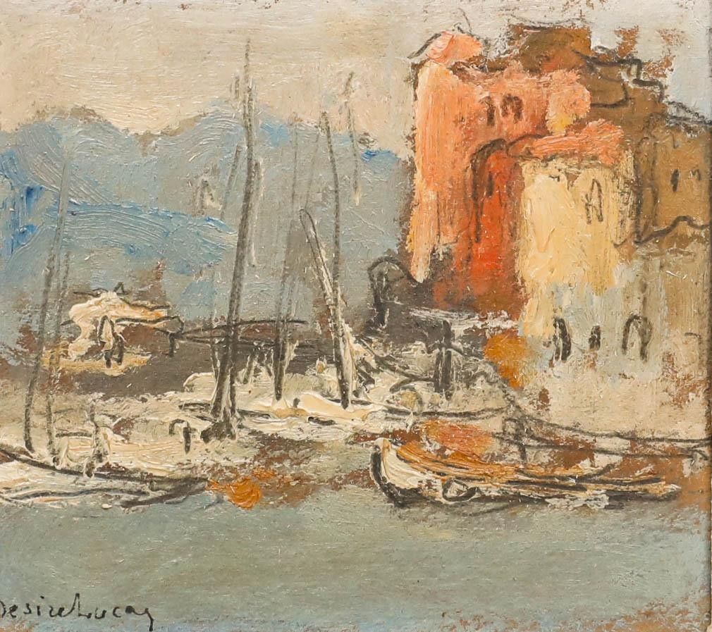 Maurice Desire Lucas (1900 1975) Early 20th Century Oil, The Harbour photo furniture
