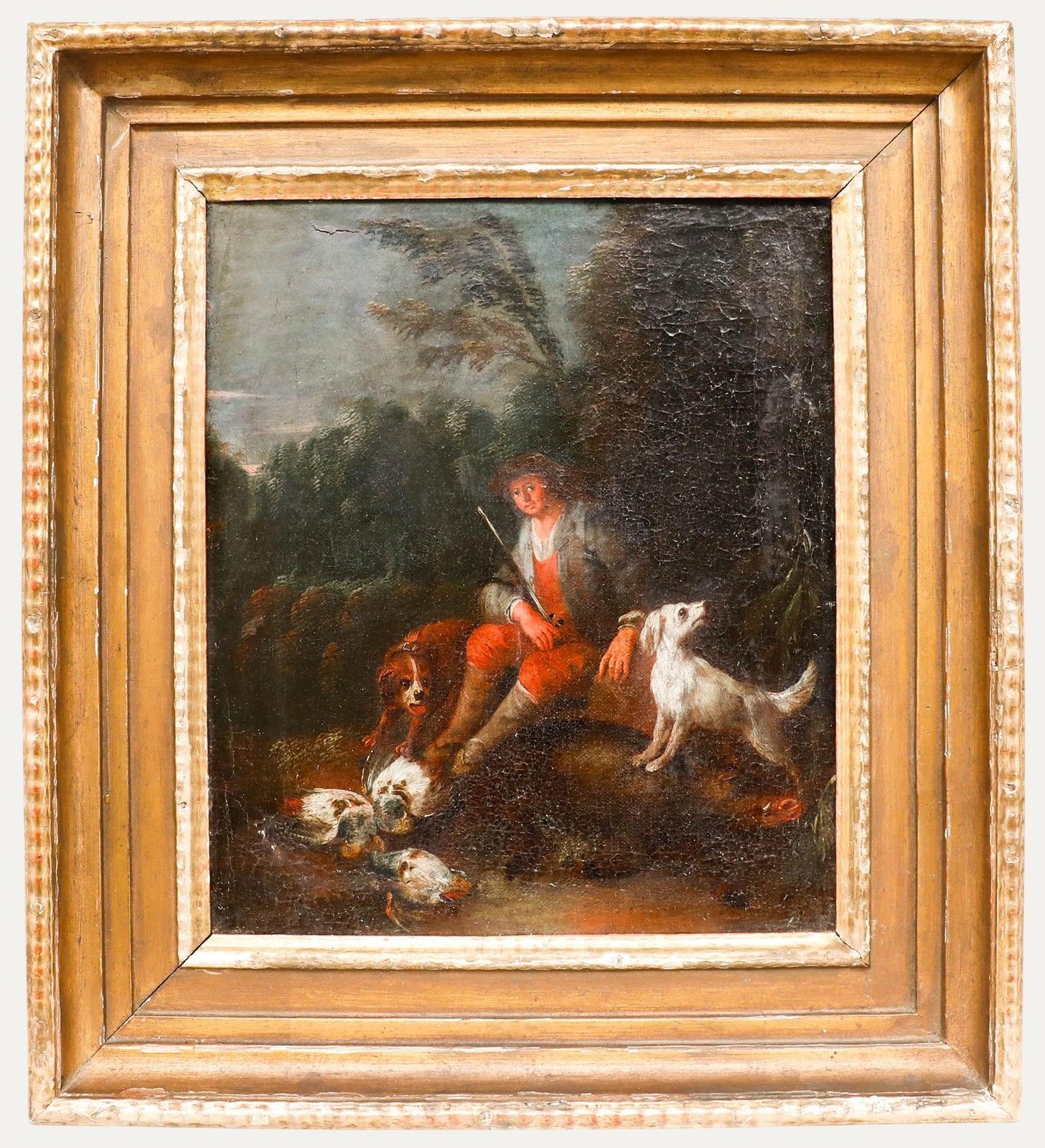 After Johann Georg Waxschlunger (1690 1737) Early 19th Century Oil, A Gamesman