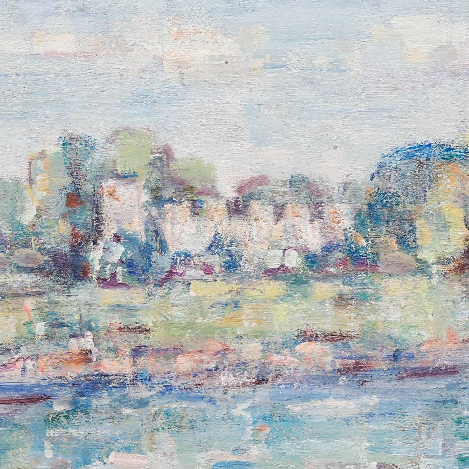 Frank Budgen (1882 1971) Framed Mid 20th Century Oil, Syon House On The Thames photo Art