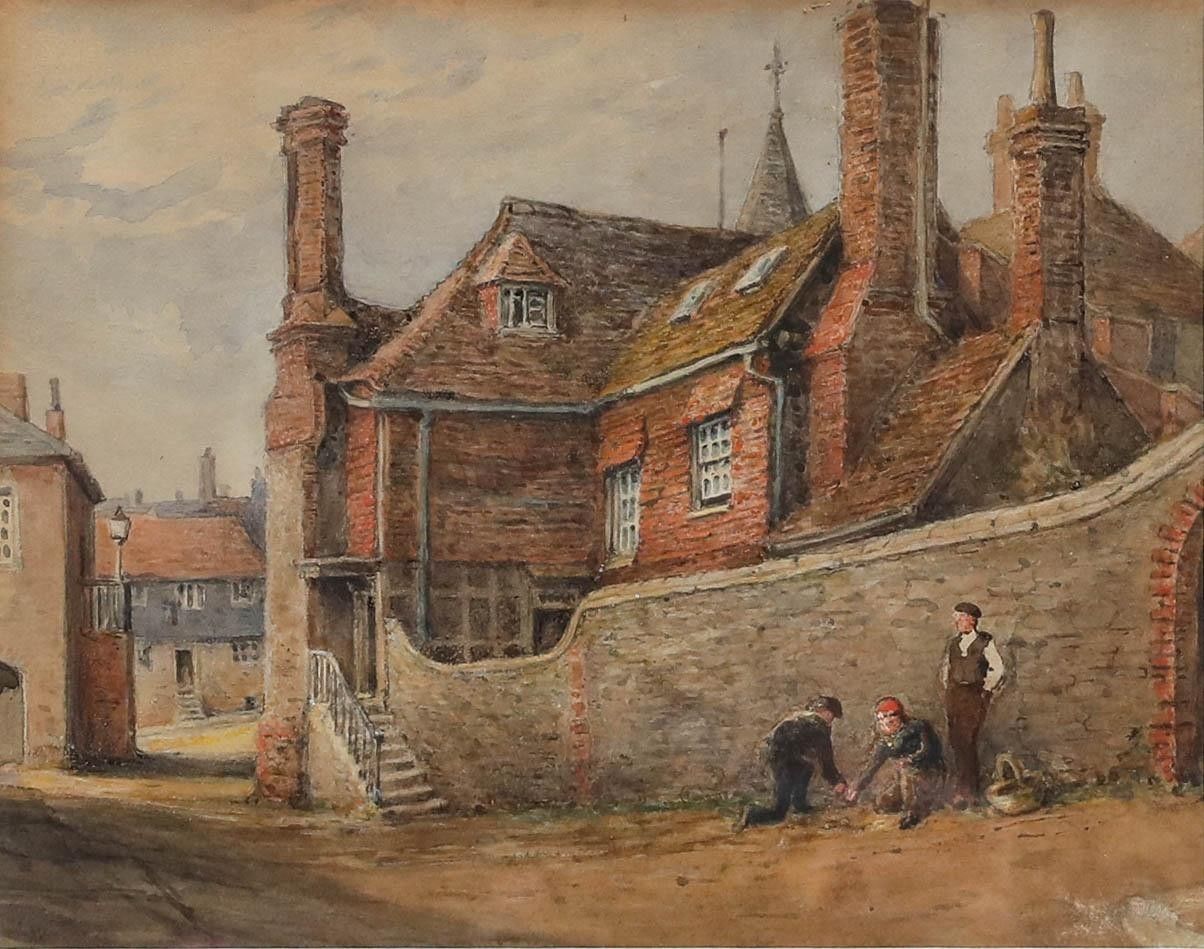 Attrib. George Price Boyce (1826 1897) 19th Century Watercolour, At Play photo furniture