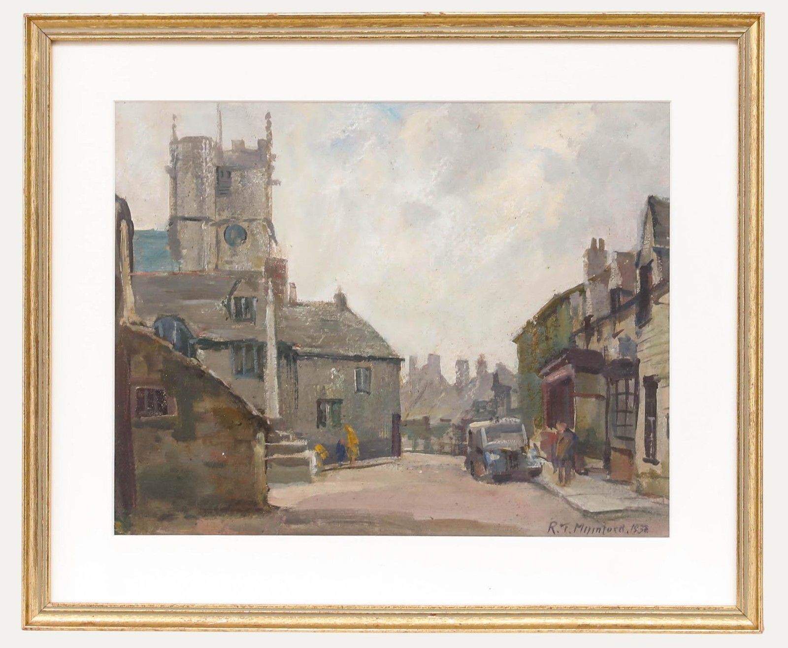 Robert T. Mumford (1895 1939) 1938 Oil, Northern Street Scene