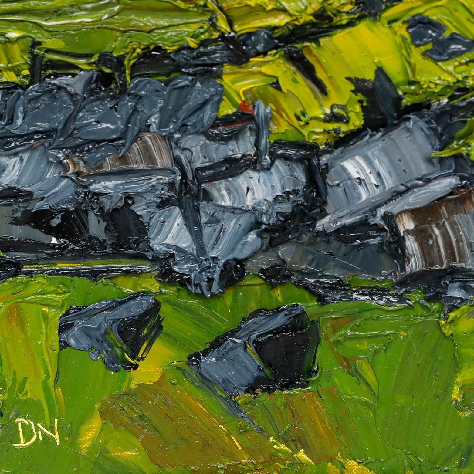 Daniel Nichols After Kyffin Williams Contemporary Oil,  Rural Dwellings photo 195.0