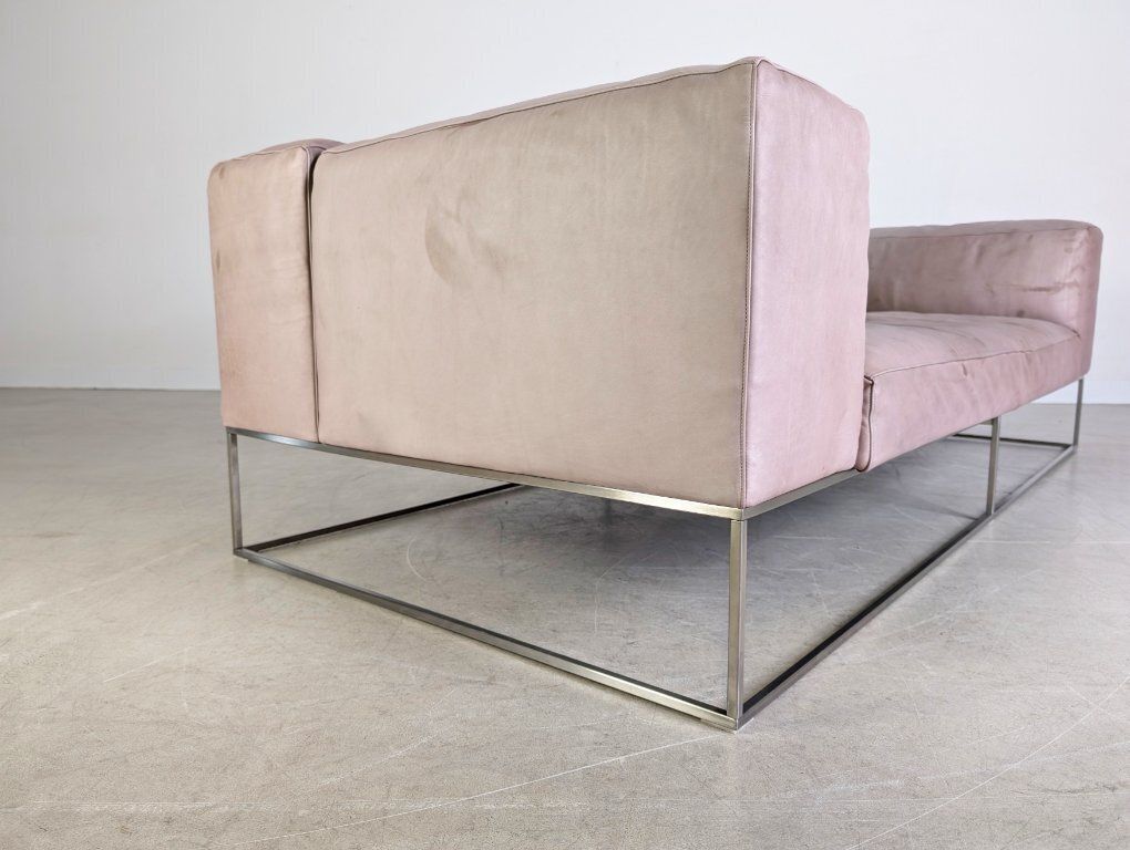 photo for sale Original Living Divani Ile Cube Leather Sofa Couch Two Seater Design
