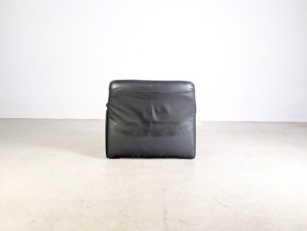 Original De Sede Armchair Hans Kaufeld Leather Black Design Armchair photo vinterior