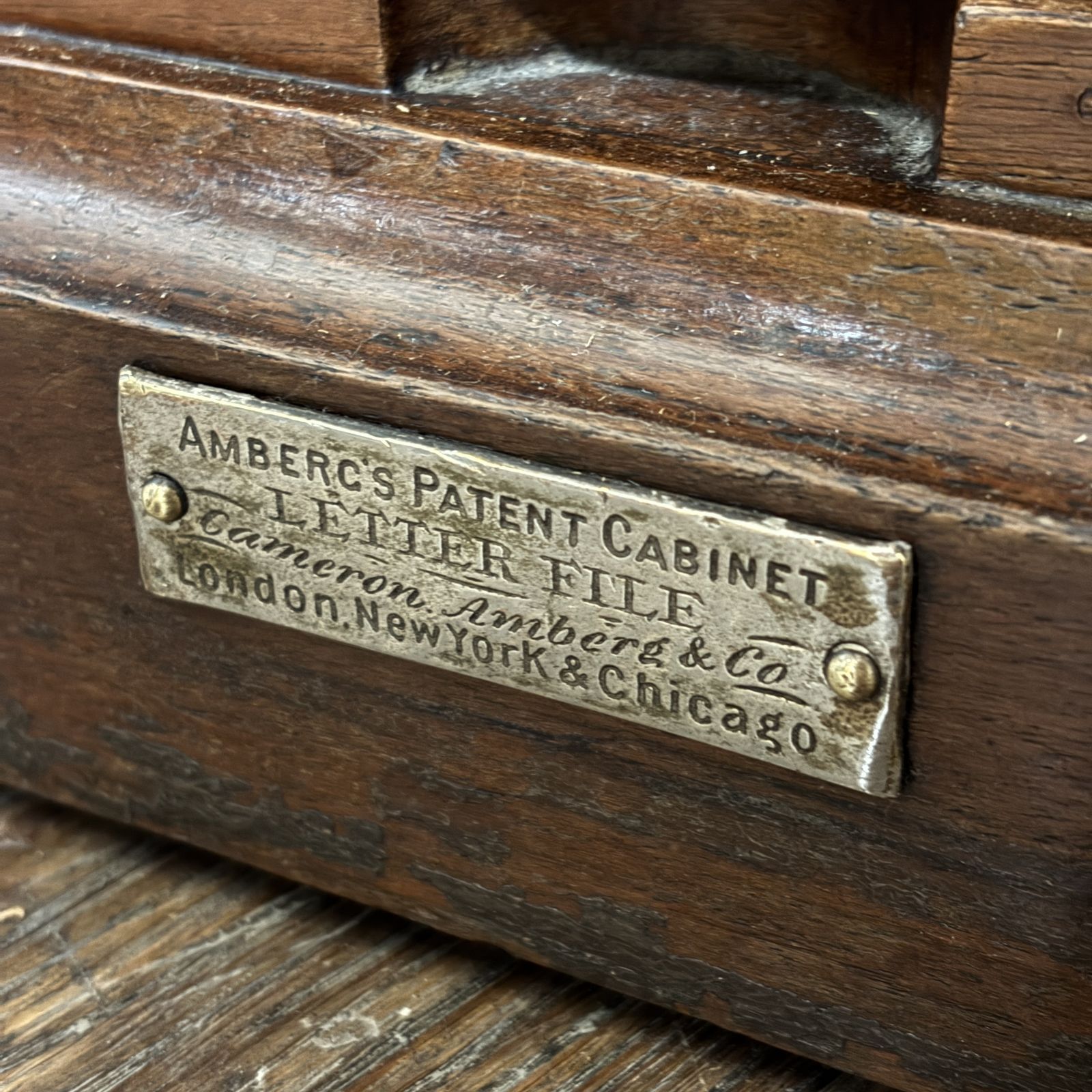 photo for sale 1900s Amberg’s Patent Cabinet Letter File