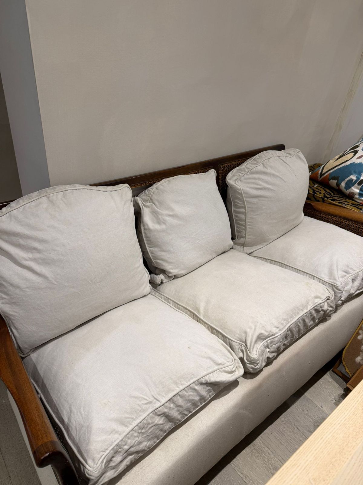Bergere 1920s Rattan Three Seater Sofa photo vintage