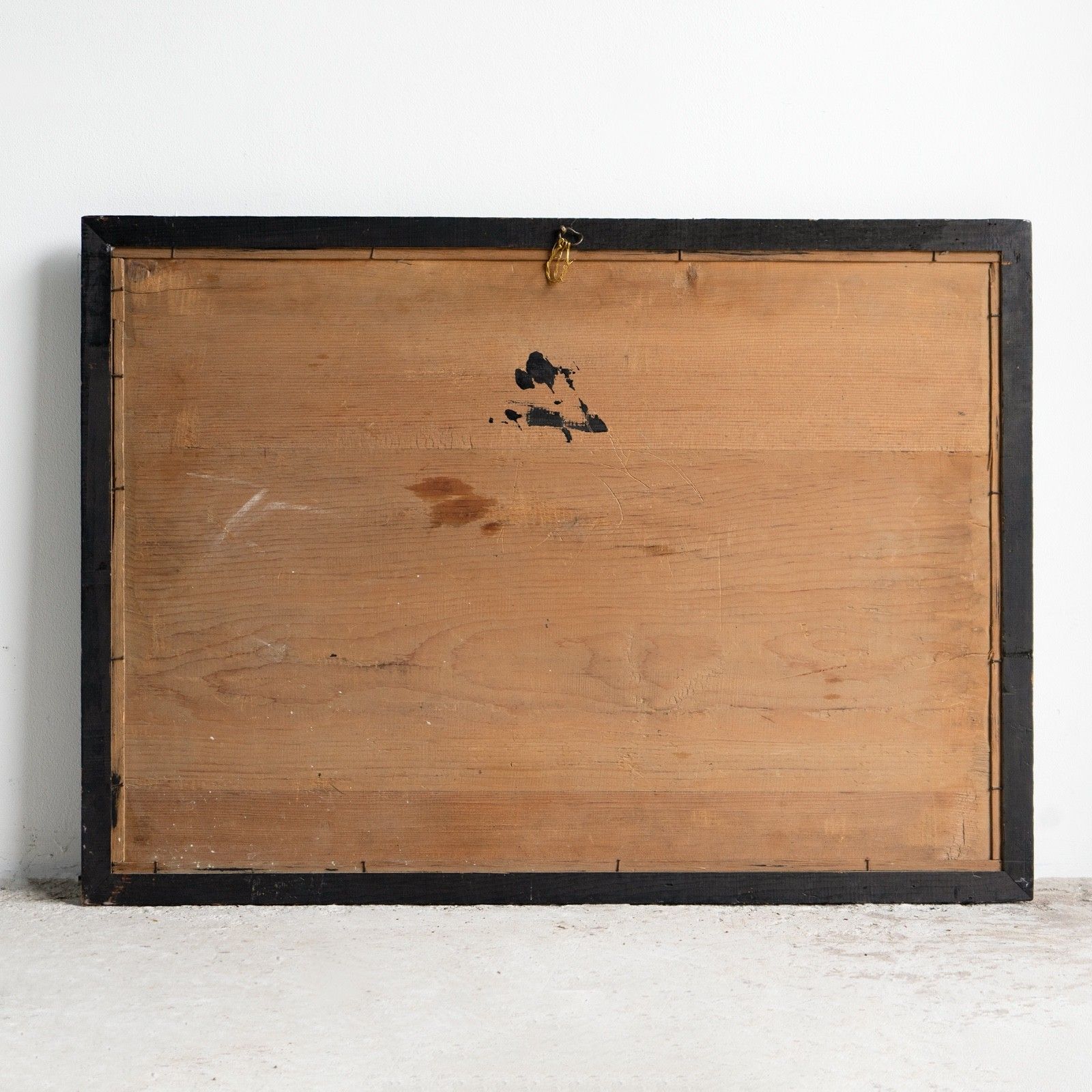 photo furniture Large Antique Chinese Export Reverse Painted Mirror, Glass Painting 19th Century