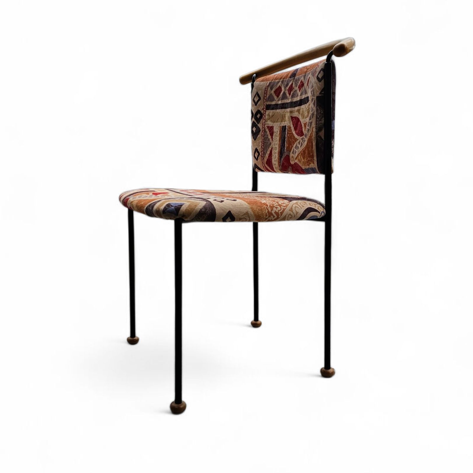 2 X Vintage Italian Side / Desk Chair 1980s photo vinterior