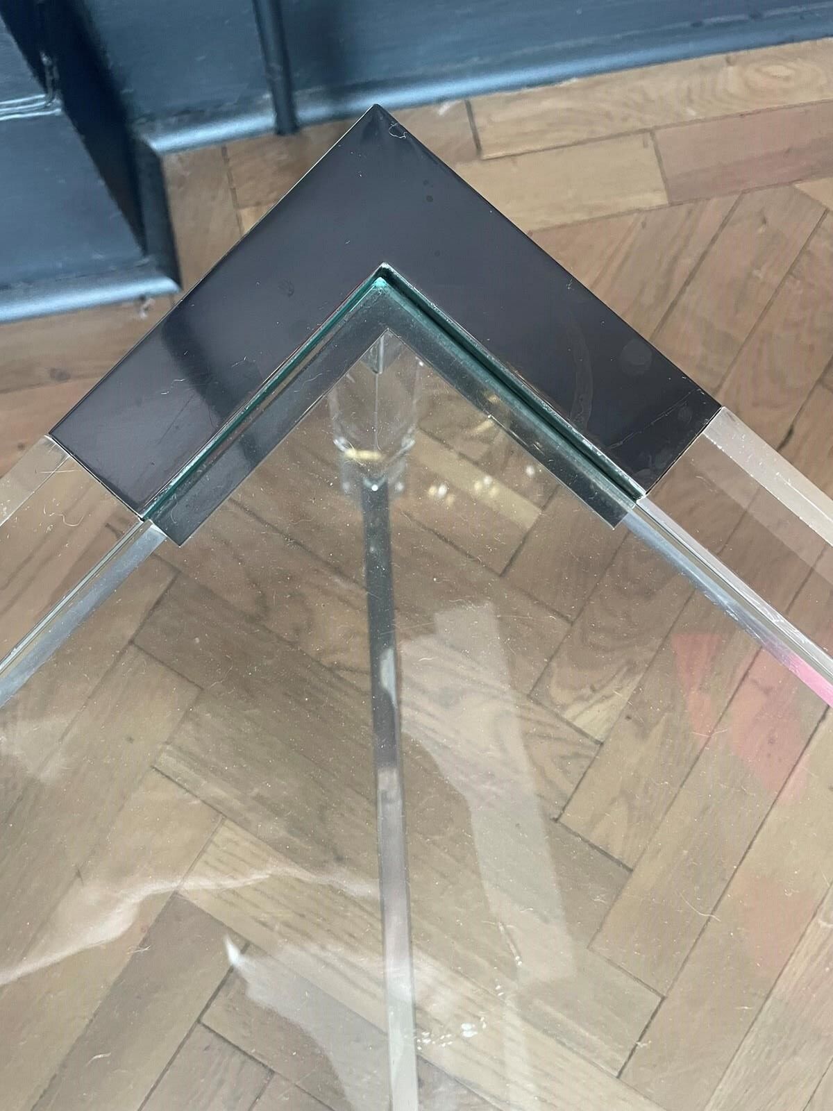 photo furniture 1 Of 2 Chrome & Lucite Coffee Tables