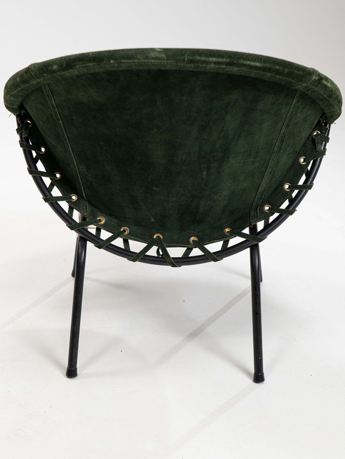 Mid Century Balloon Armchair In Green Cocktail Chair From Lusch & Co., 1960s photo vintage