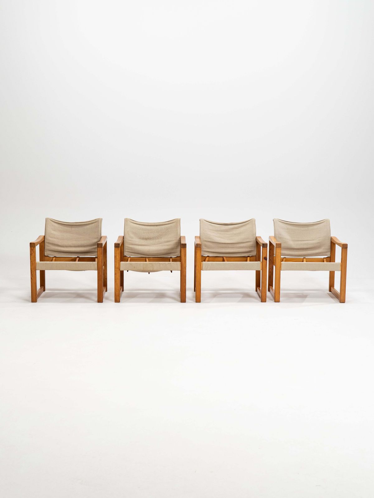Midcentury Modern Set Of Four Karin Mobring Armchairs Model Diana By Ikea In Sweden, 1970s photo furniture
