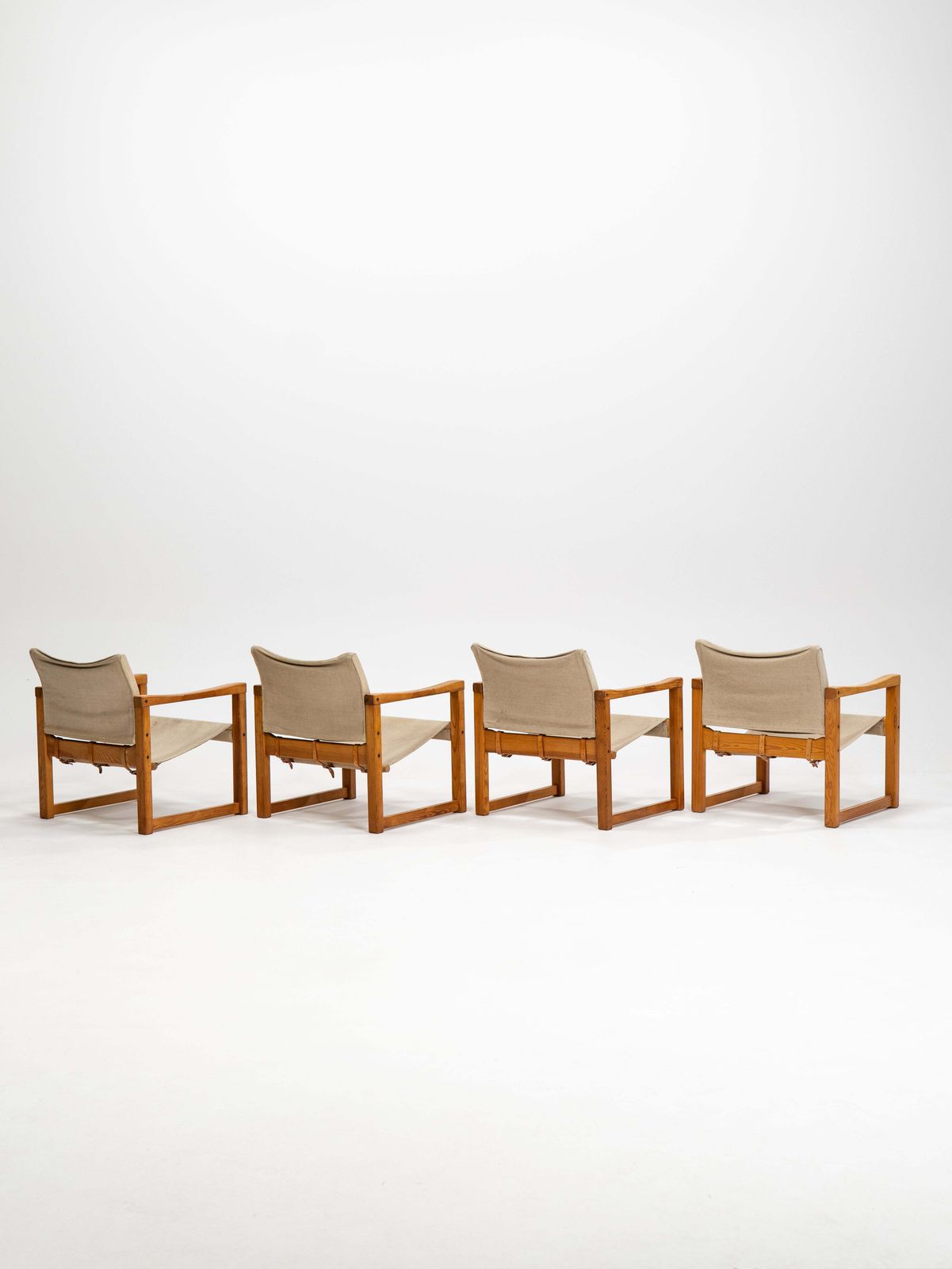 Midcentury Modern Set Of Four Karin Mobring Armchairs Model Diana By Ikea In Sweden, 1970s photo 1850.0