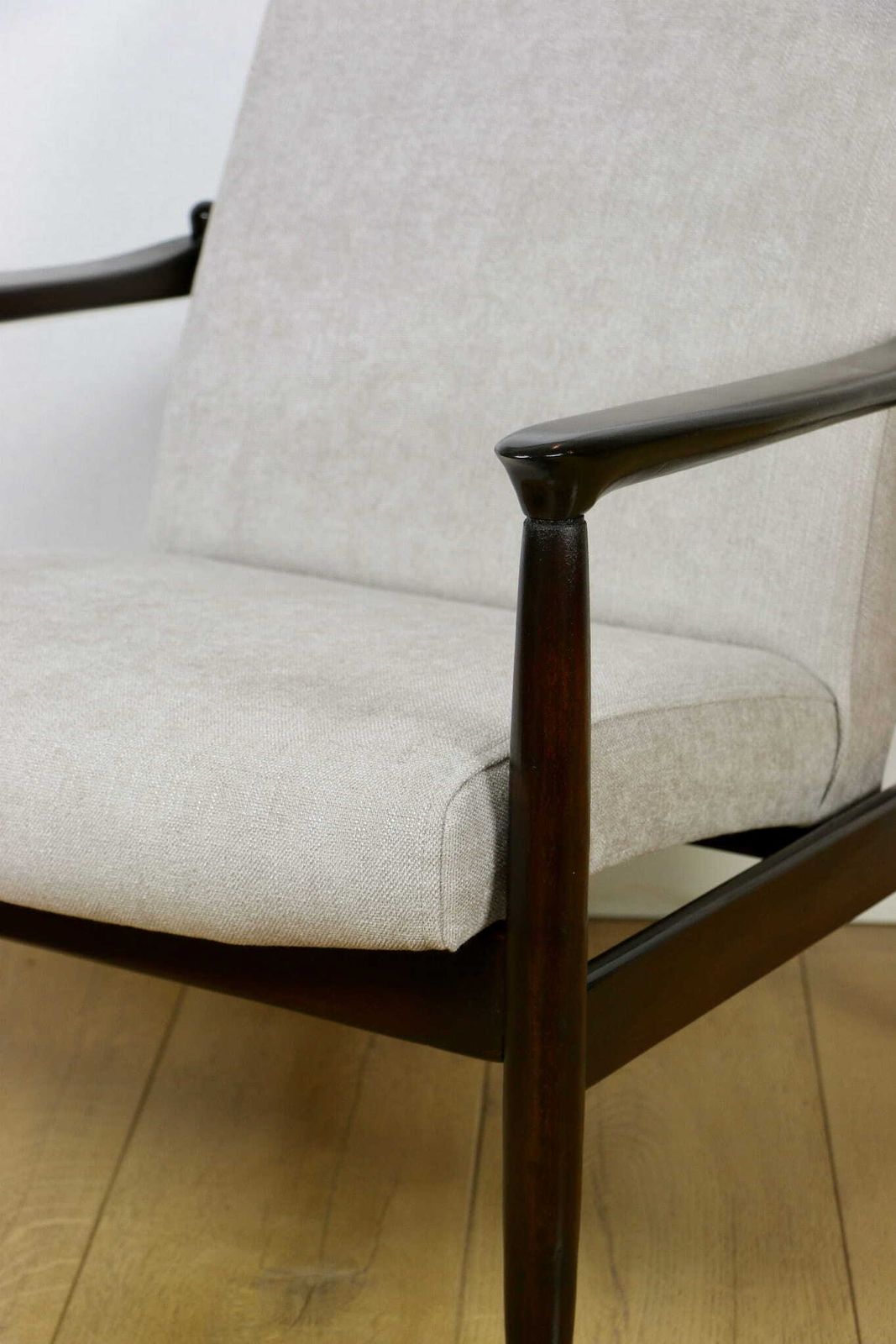 Gfm 64 Armchair, Designed By Edmund Homa From The 1970s, Beige Gray   2 Pieces Available photo vintage