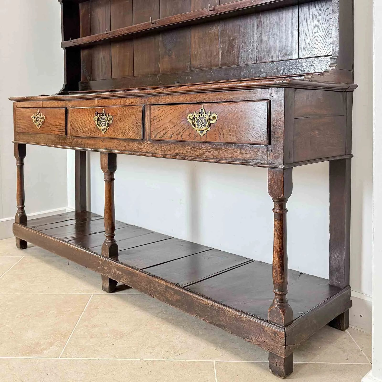 Georgian Oak Welsh Dresser, 18th Century And Earlier photo buy