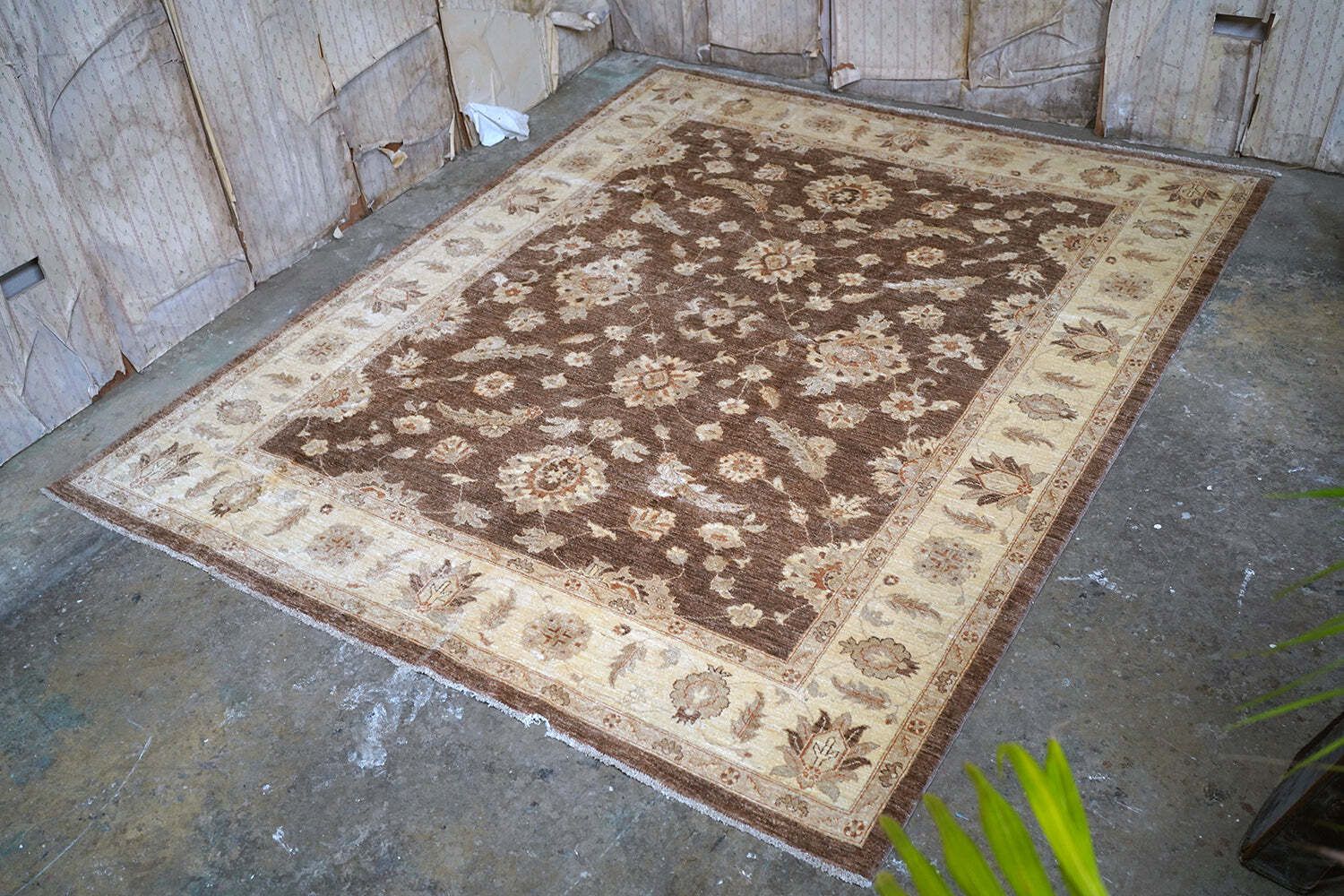 A Large Contemporary Gold Antique Wash Ziegler Carpet C.2010 photo Textiles