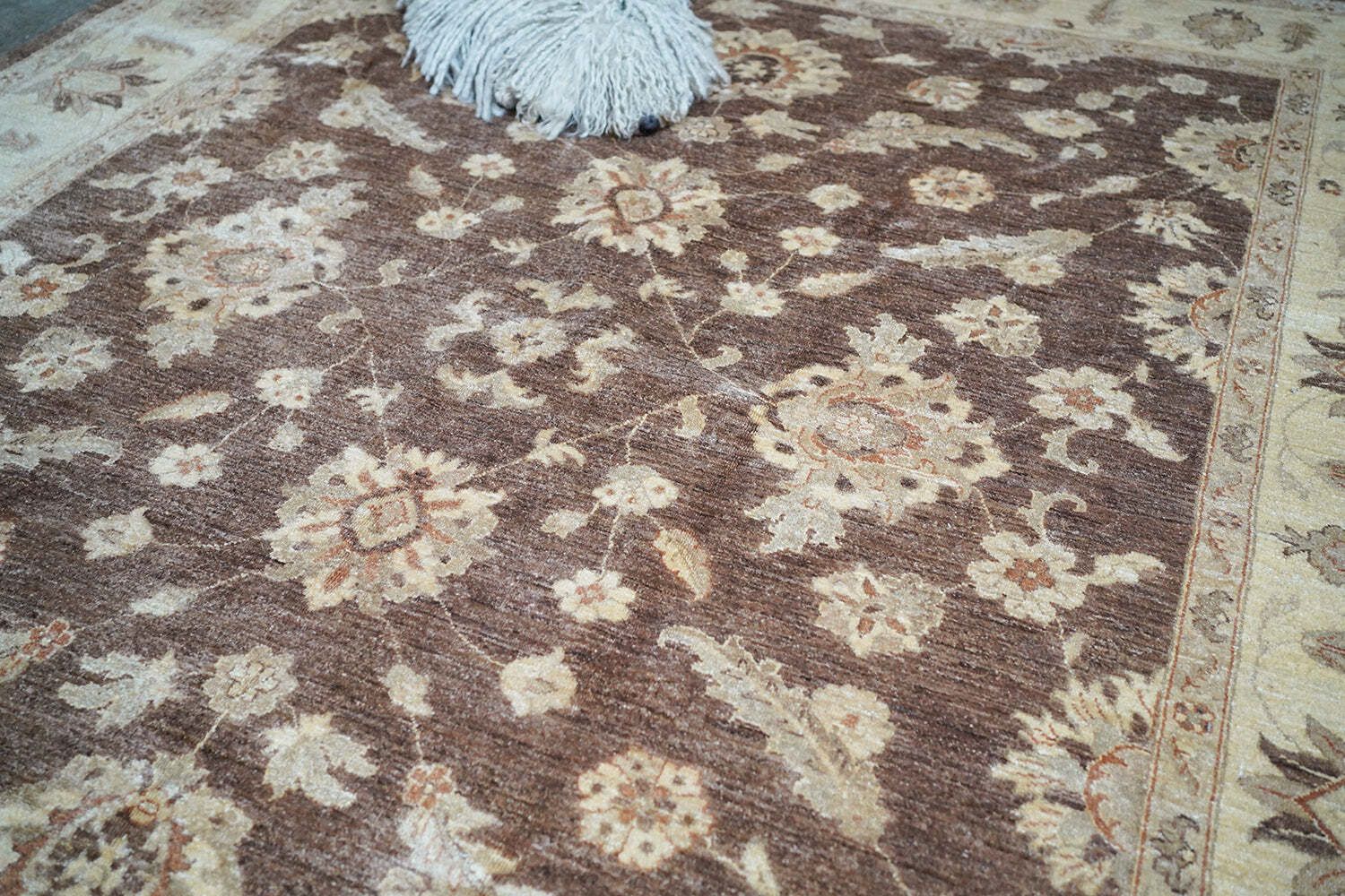A Large Contemporary Gold Antique Wash Ziegler Carpet C.2010 photo vinterior