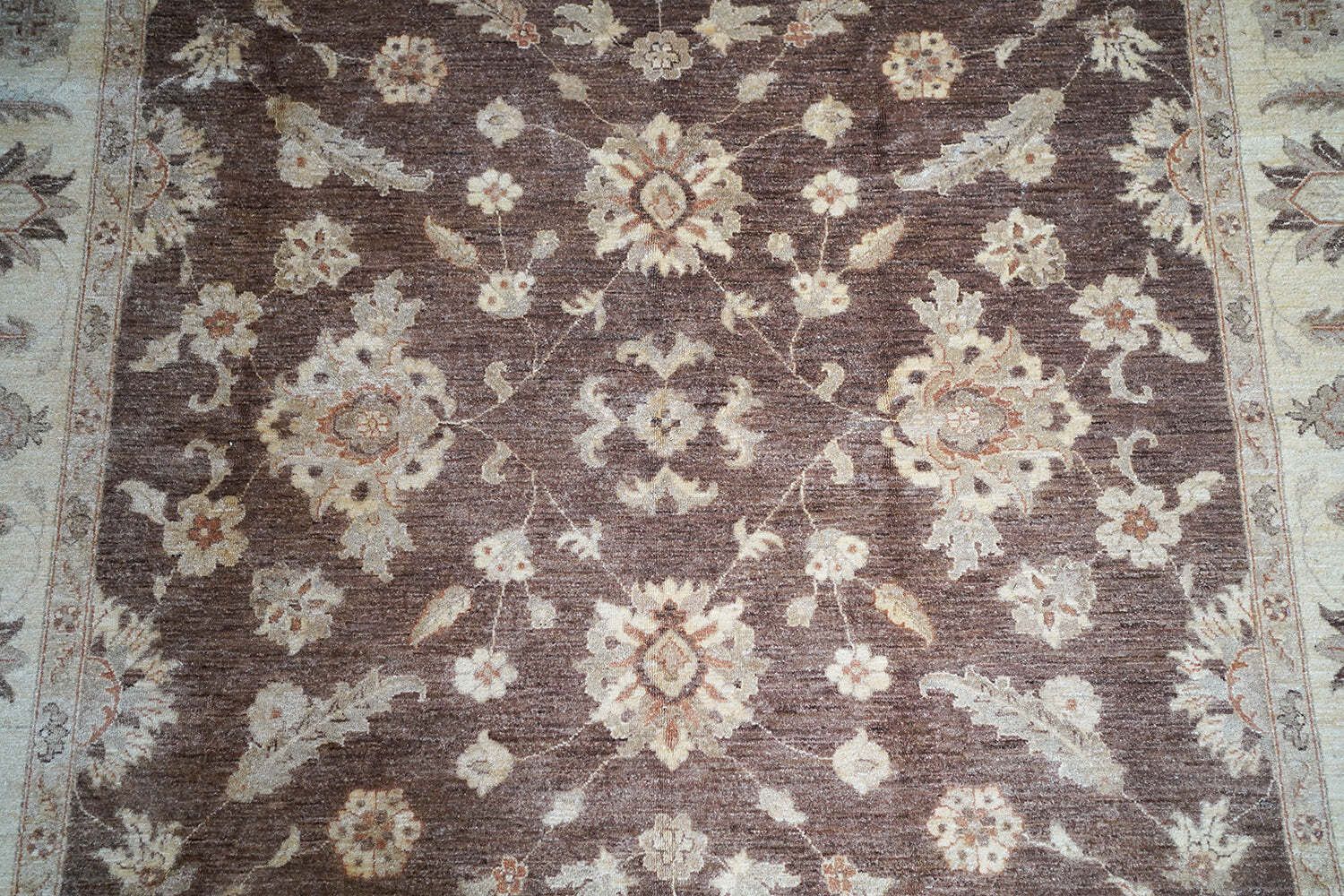 photo buy A Large Contemporary Gold Antique Wash Ziegler Carpet C.2010