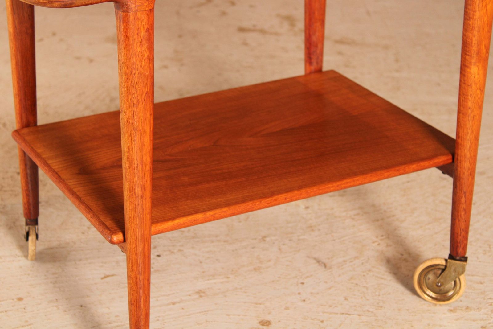 photo furniture Mid Century 2 Tier Teak Serving Trolley By Niels O. Møller For J.L. Møllers, 1960s
