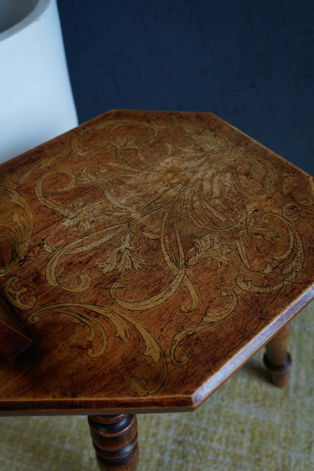 Vintage Beech And Oak Heart Back Chair photo buy