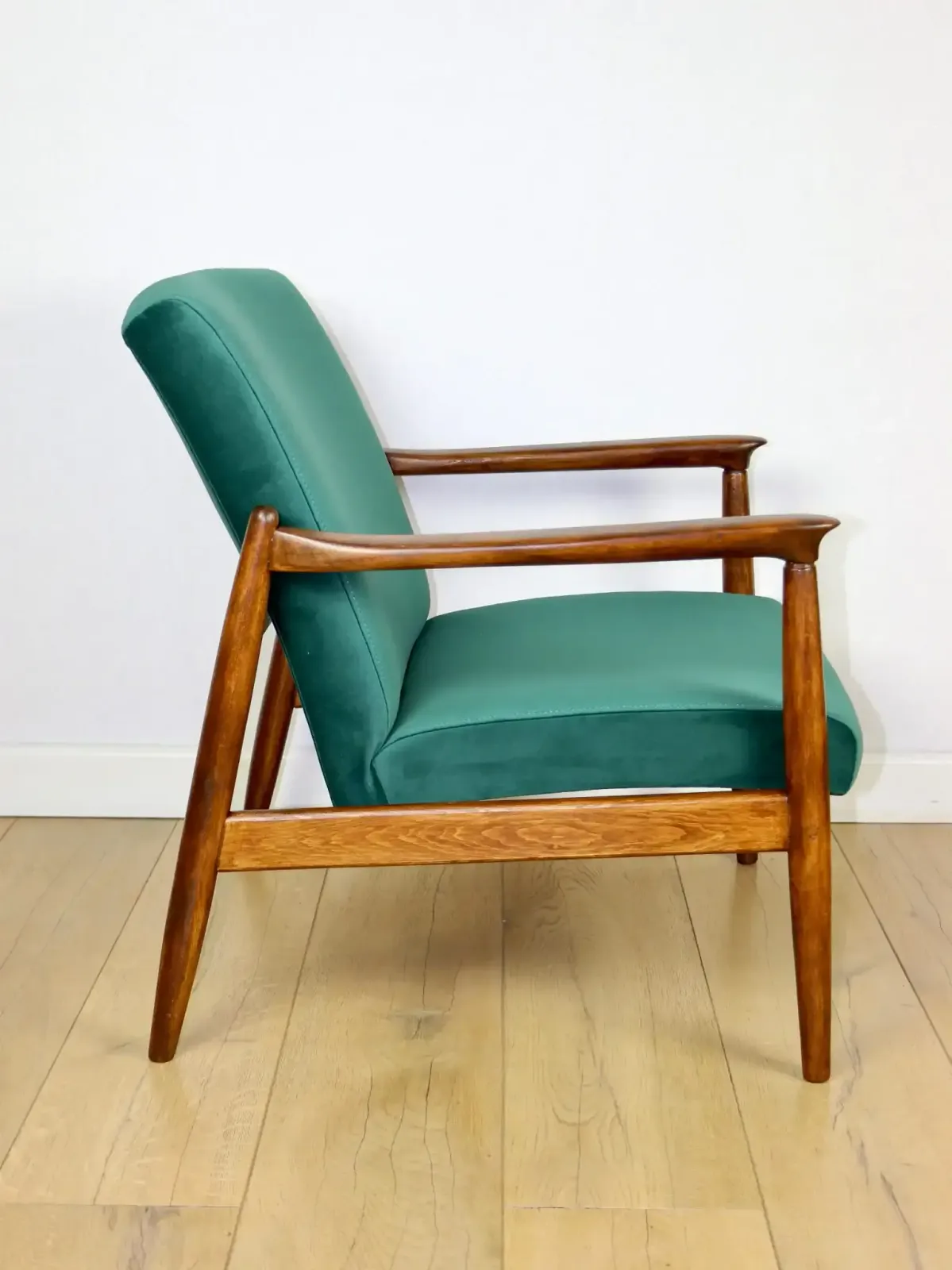 Gfm 64 Armchair, Designed By Edmund Homa From The 1970s, Green Velvet   Jade 500   2 Pieces Available photo Furniture