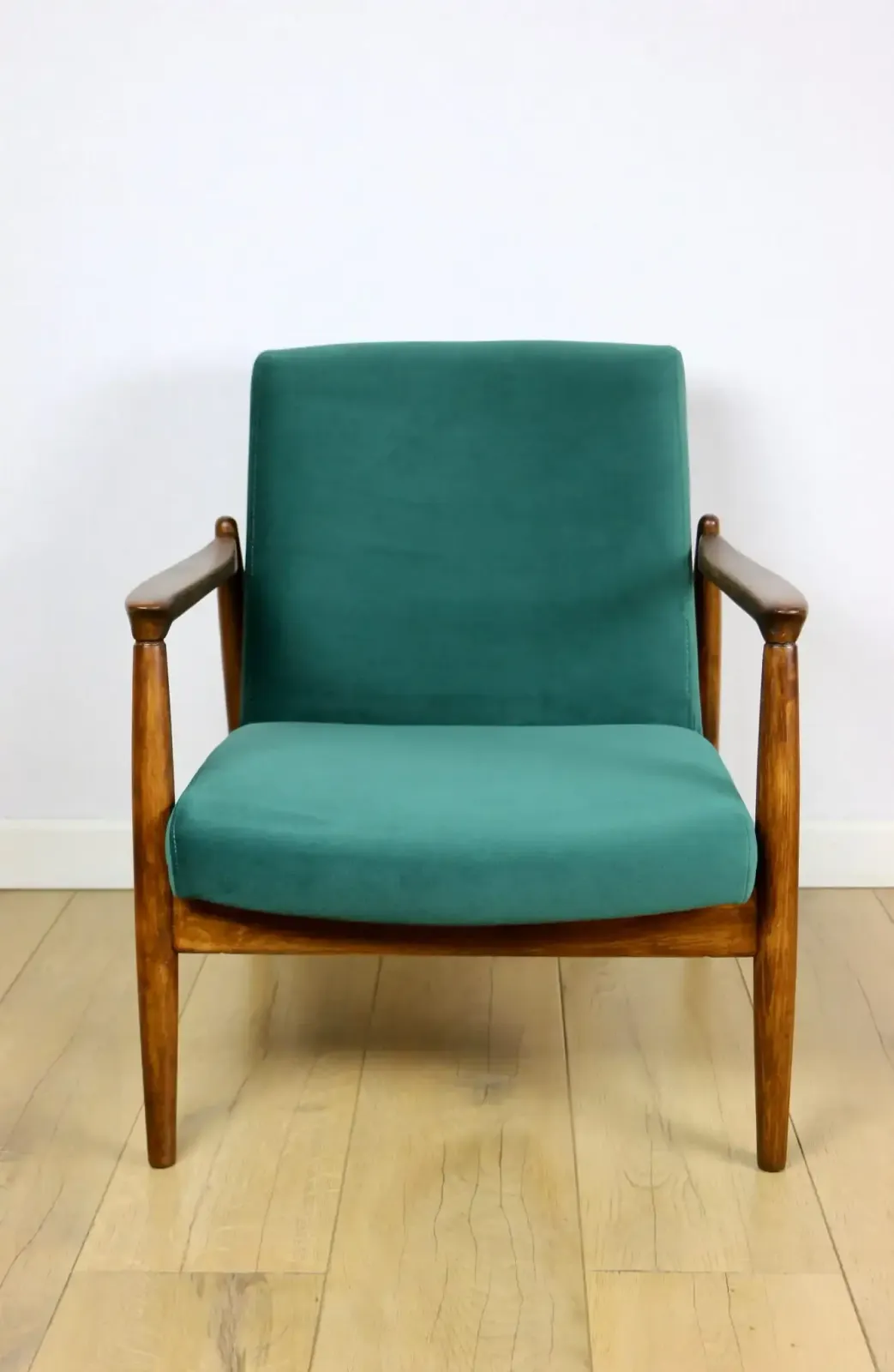 Furniture Gfm 64 Armchair, Designed By Edmund Homa From The 1970s, Green Velvet   Jade 500   2 Pieces Available photo