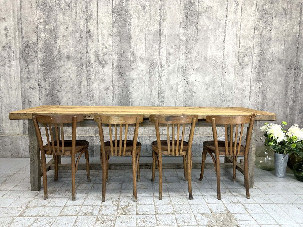 photo vinterior 248cm Rustic Oak Dining Refectory Table