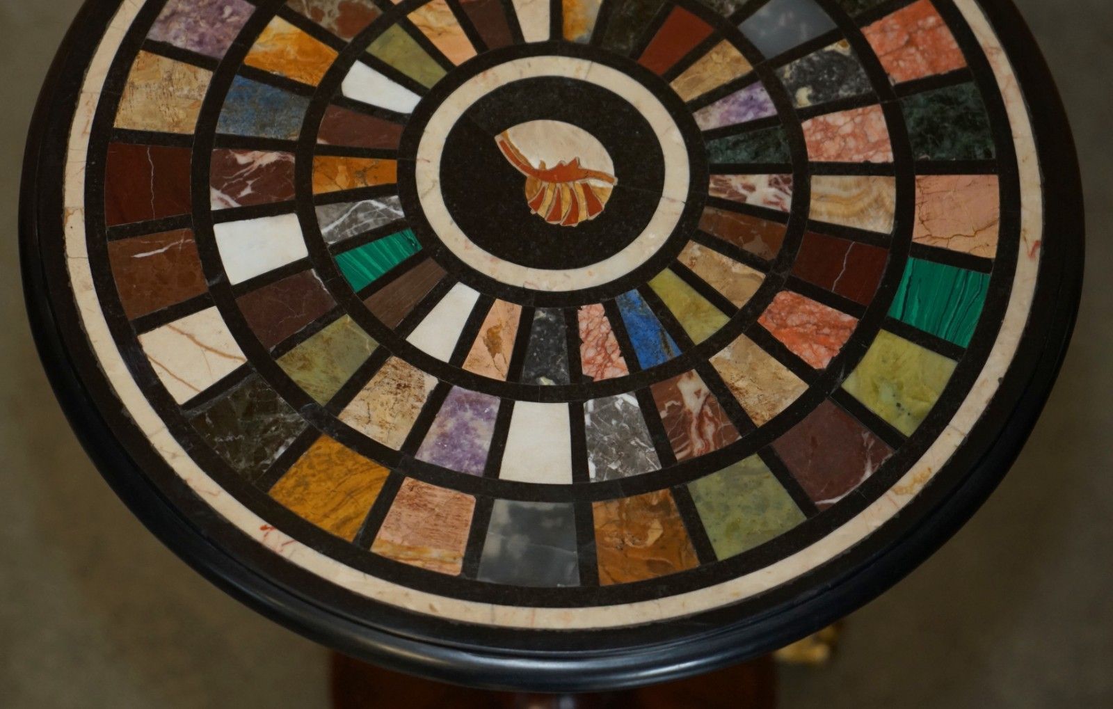 A Pair Of Regency 1810 Specimen Marble Pietra Dura & Rosewood Occasional Tables photo 8950.0