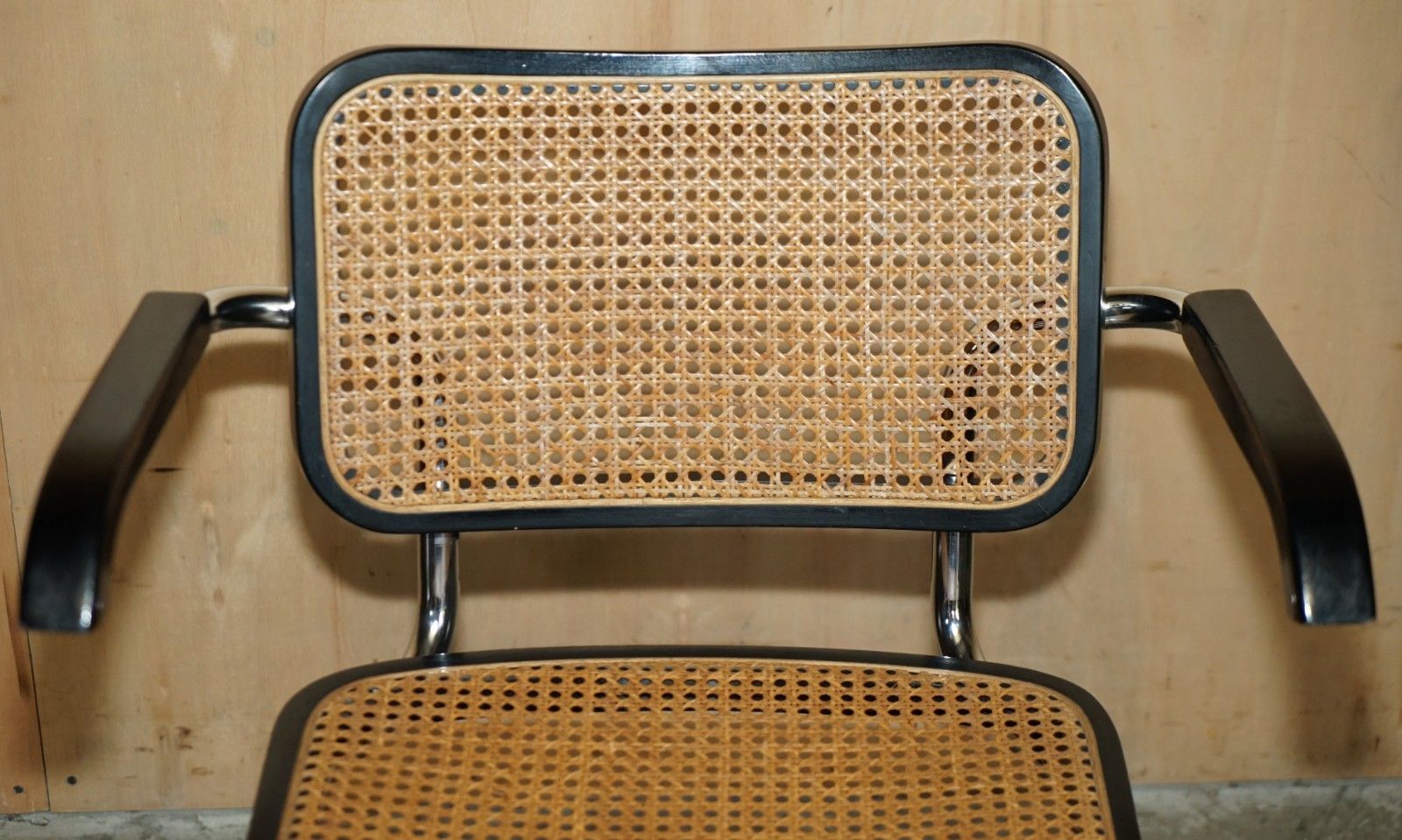 Timeless Pair Of Vintage Marcel Breuer Cesca Knoll B32 Chrome Bergere Armchairs photo buy