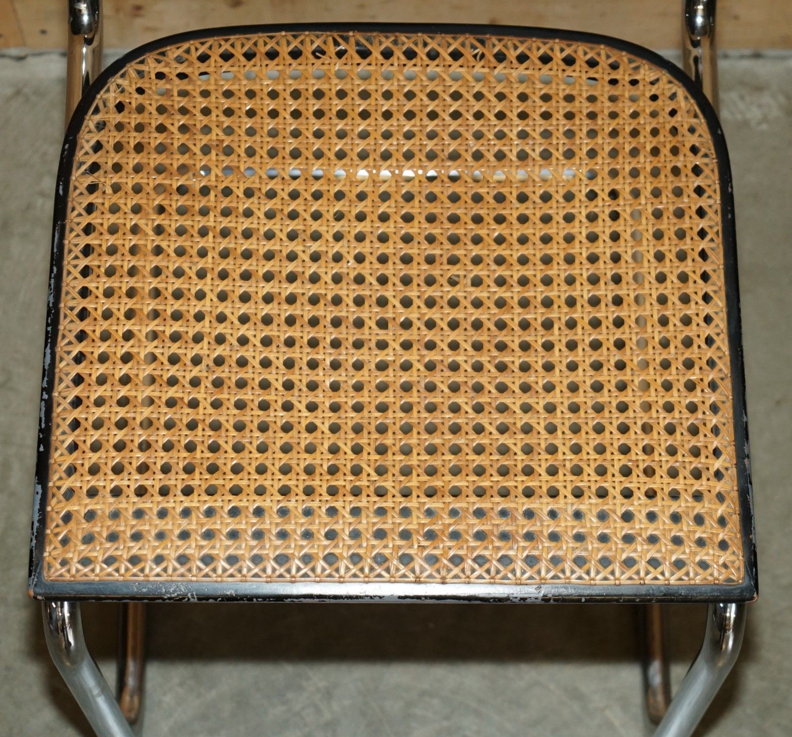 photo furniture Pair Of Original 1968 Gavina Knoll Stamped Marcel Breuer Cesca Knoll B32 Chairs