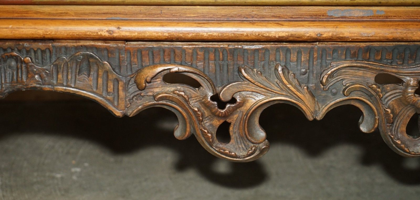 photo furniture Stunning 1778 Dated Polychrome Painted Claw & Ball Campaign Chest Of Drawers