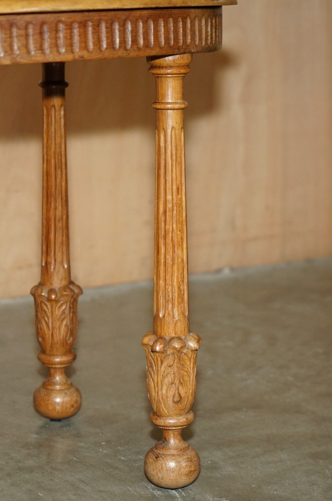 Stunning Pair Of Adzed Top English Oak Hand Carved Side End Lamp Wine Tables photo vintage