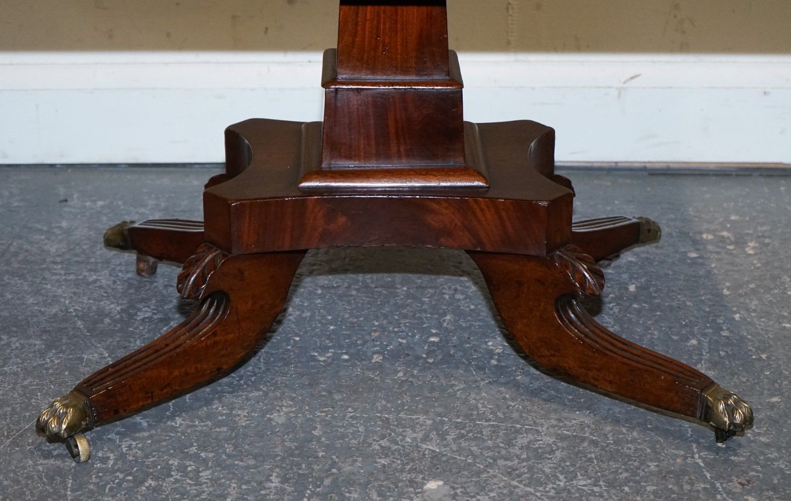 1820s Restored English Antique Pedestal Pembroke Drop Leaf Table With Drawer photo buy
