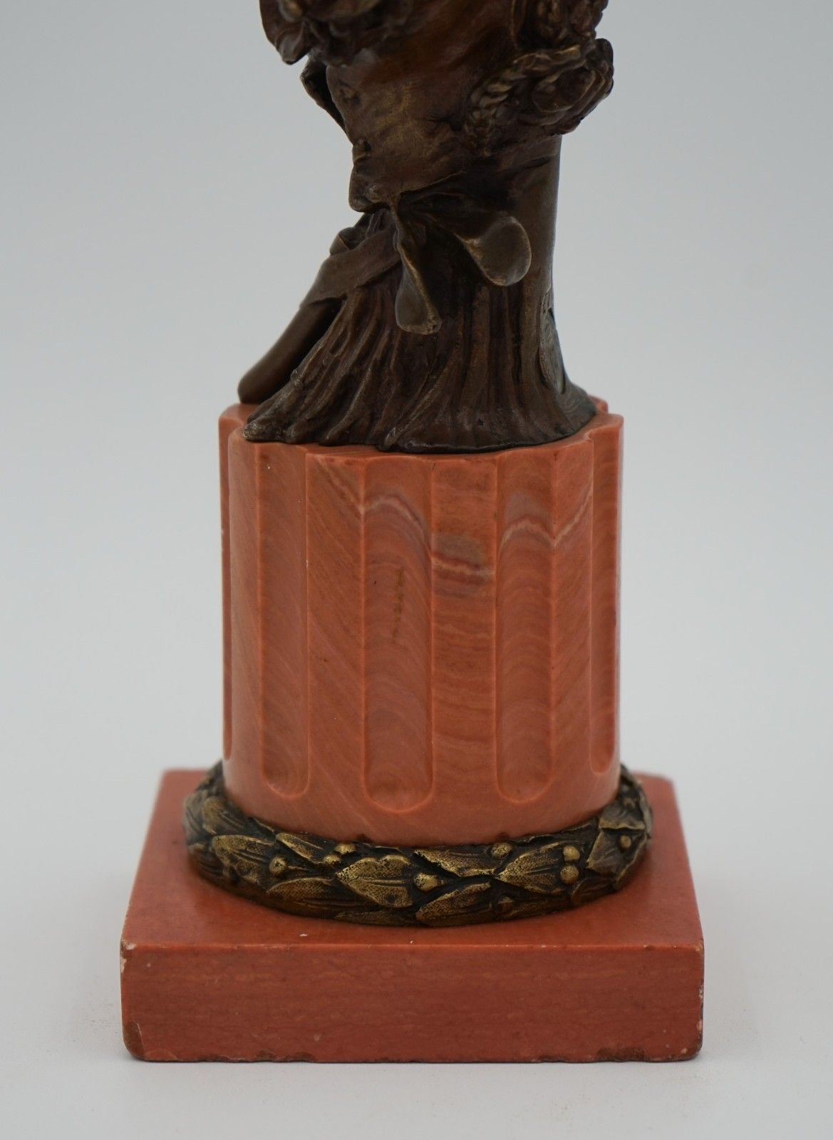 photo for sale Antique 1885 1930 George Van Der Straeten Bronze Bust Of Dutch Lady