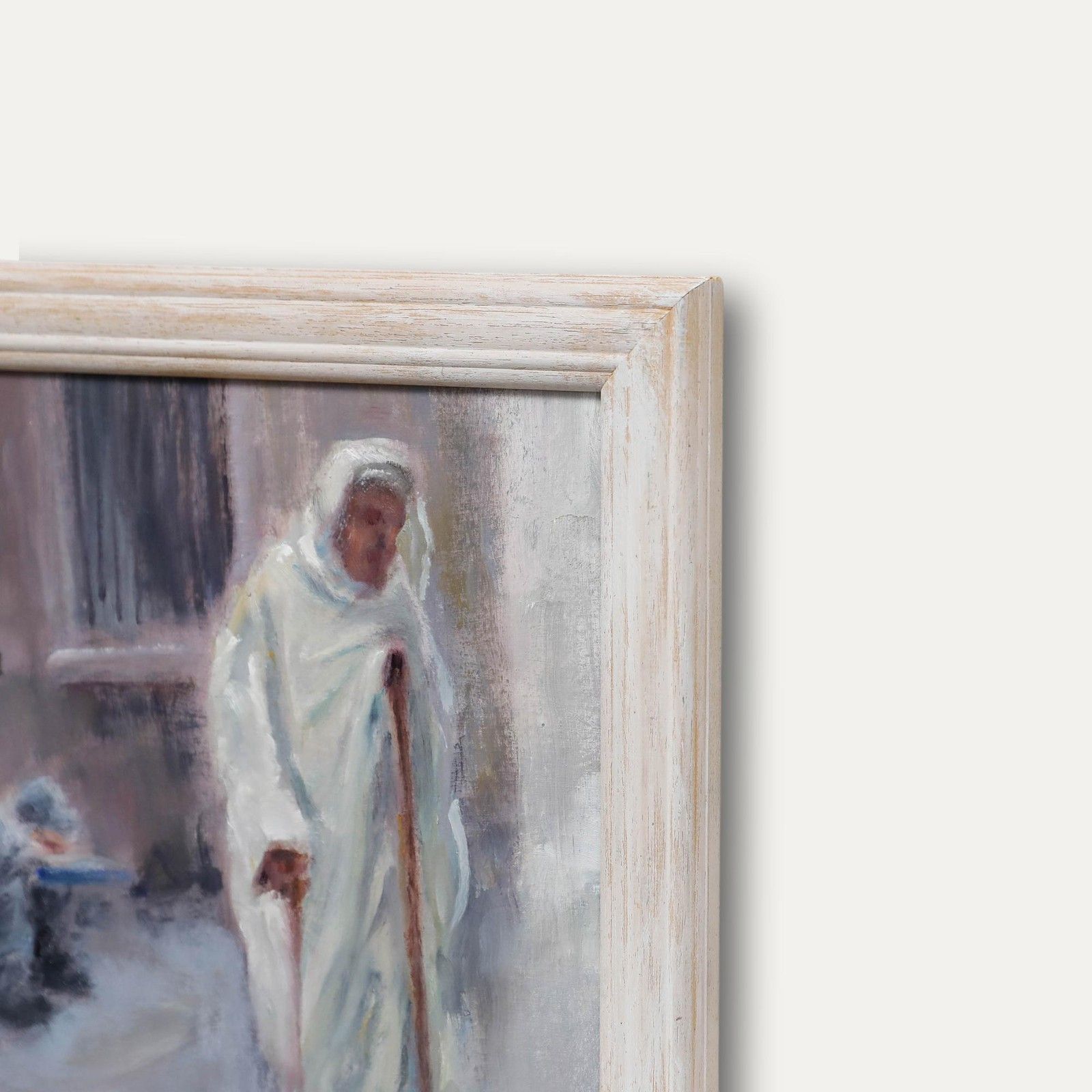 Neil Tyler (B.1945) Framed 20th Century Oil, Alms photo vinterior