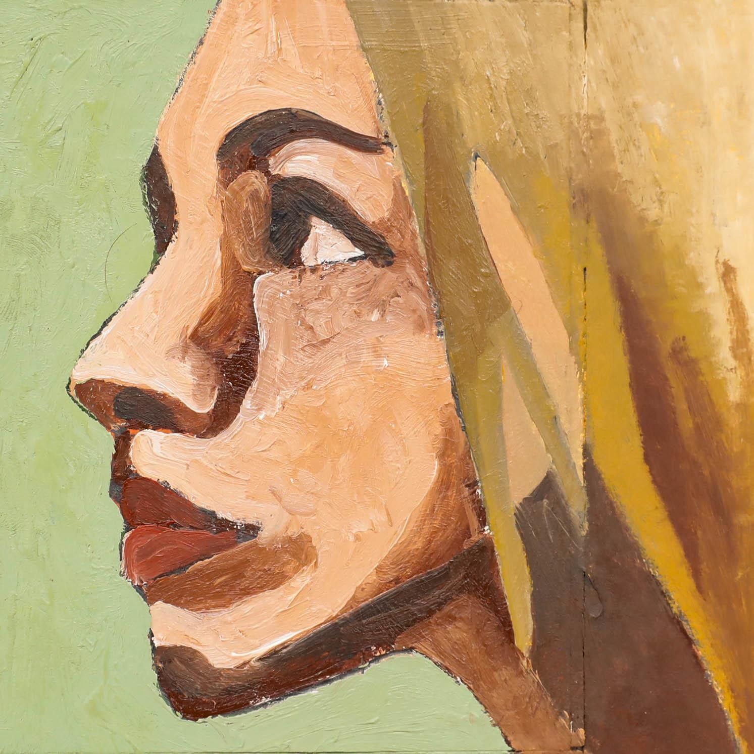 Ben Carrivick Contemporary Oil, Golden Hair photo Art