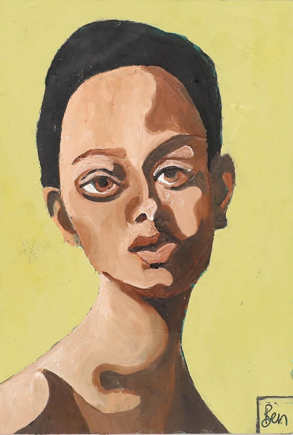 Ben Carrivick Contemporary Oil, Almond Eyes photo furniture