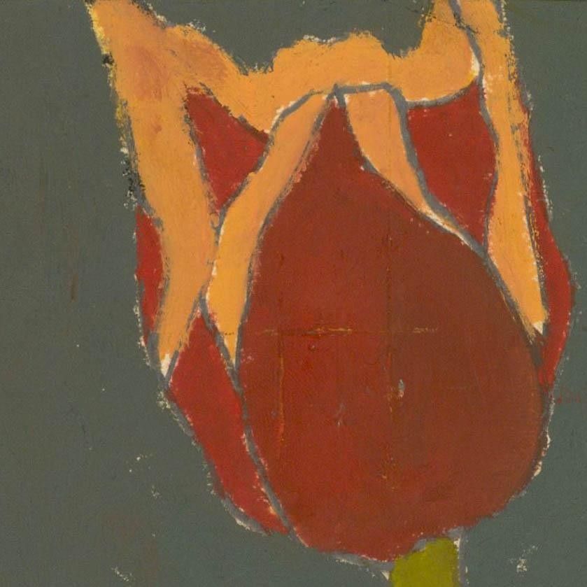 Ben Carrivick Contemporary Oil, A Single Tulip photo furniture