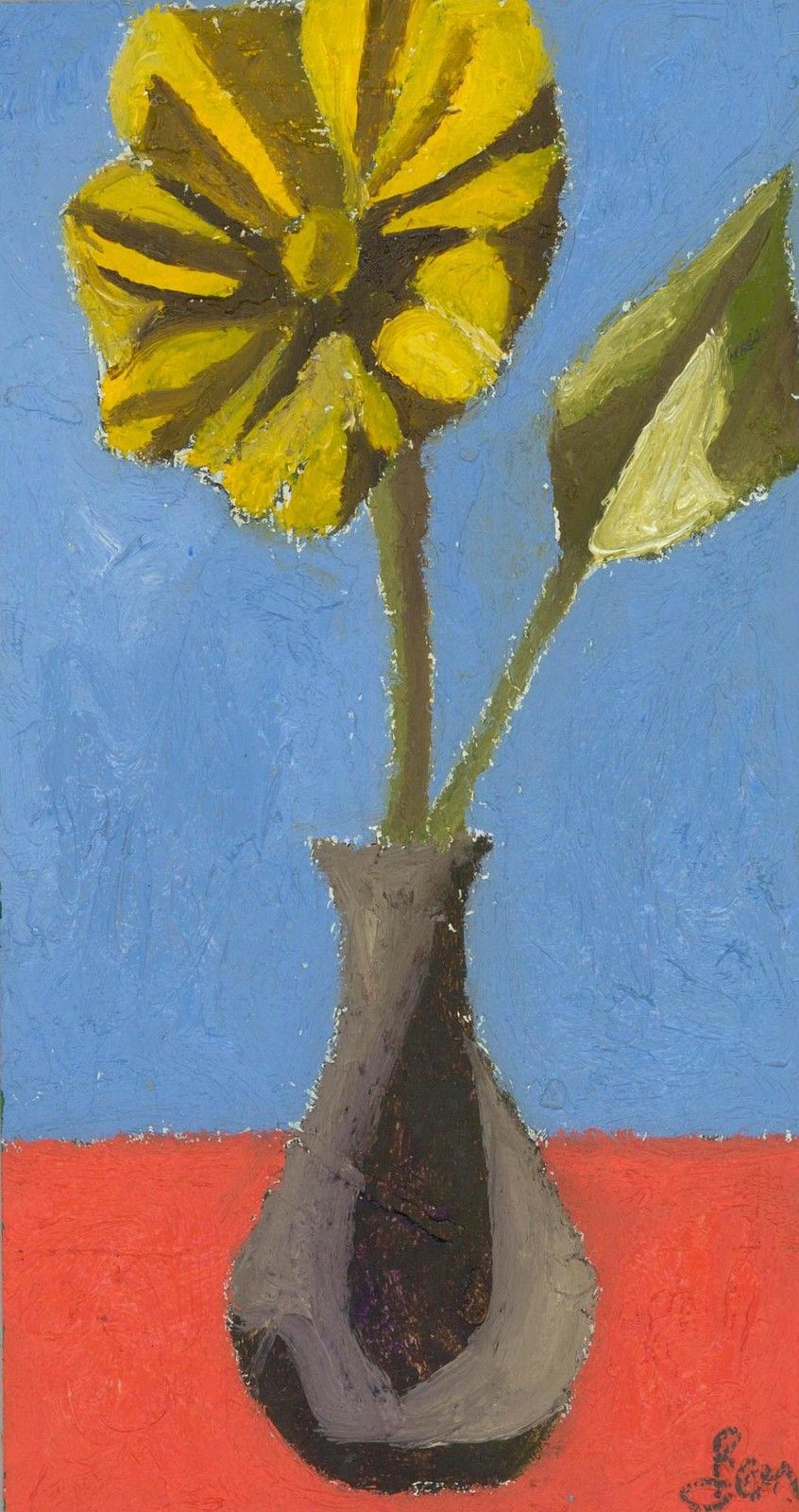Ben Carrivick Contemporary Oil, Yellow Gazania photo furniture