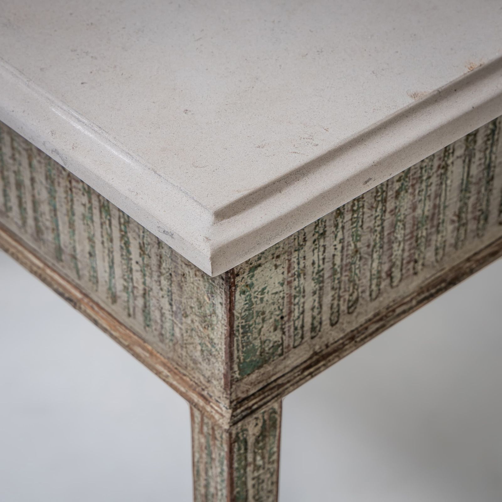 photo for sale Paar Louis XVI Stijl Consoles Met Gegoten Stenen Bladen, 20e Eeuw